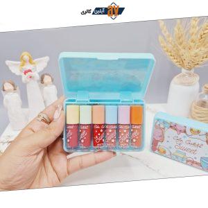پک رژ لب مایع 6عددی مینی کالر کاستل کد 4149