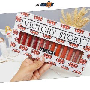 پک رژ مایع 12 تایی کیفیت عالی ساخت چین برند VICTORY STORY کد 0679