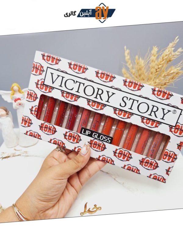 پک رژ مایع 12 تایی کیفیت عالی ساخت چین برند VICTORY STORY کد 0679