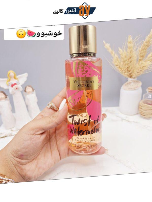 بادی اسپلش 250 ml شاین دار ویکتوریا سکرت مدل Twist of Watermelon اورجینال
