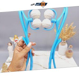 ماساژور غلتطکی گردن مدل ۴ رول (آبی)