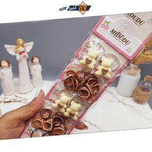پک 10 تایی کش مو خرسی و چهل گیس نود