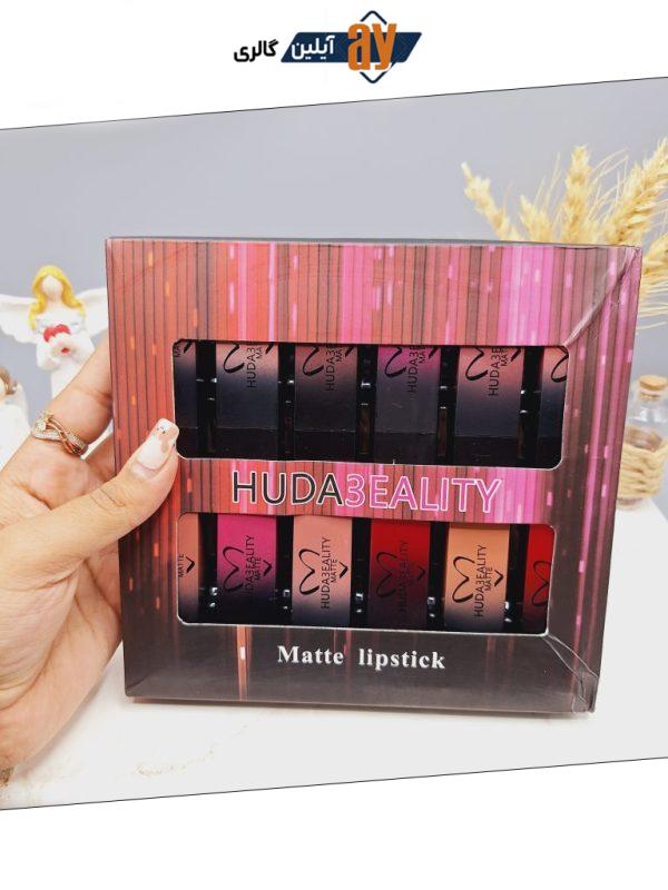 پک 12 تایی رژ لب جامد هدا بیوتی HUDA BEAUTY کد 859