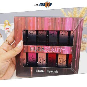 پک 12 تایی رژ لب جامد هدا بیوتی HUDA BEAUTY کد 859