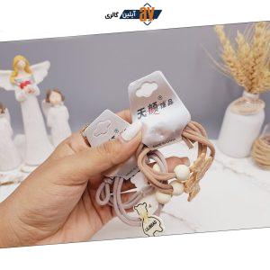 کش مو 2 تایی طرح خرس ساده مستربین LILIBEAD  کد 0012 رندم