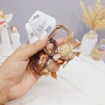 کش مو 2 تایی طرح گل CHA پاپیون دار کد 0012 رندم