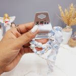 کش مو 2 تایی پارچه ای طرح قلب مرادرید دار کد 0012 رندم