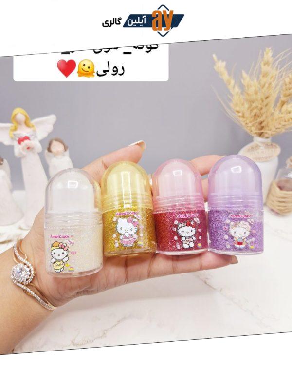 گلیتر رولی بدن شاین دار برند Ameri Color کد NO.:YL-0178