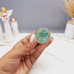 گلیتر مایع رنگ سبز روشن