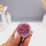 گلیتر مایع رنگ یاسی مایل به بنفش