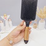 برس مو دسته چوبی تمام مشکی