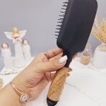 برس مو دسته چوبی تمام مشکی