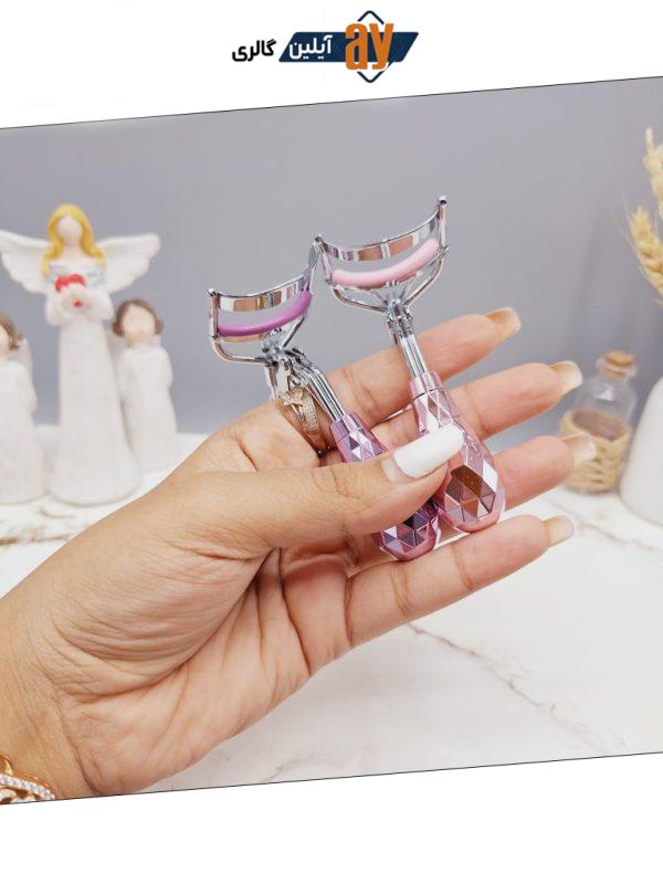فرمژه طرح الماسی رنگ یاسی