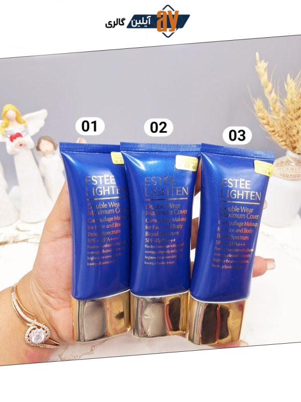 کرم پودر تیوپی استی لایتن ESTEE LIGHTEN بافت سبک دارای spf45 ماندگاری بالا کد 86101