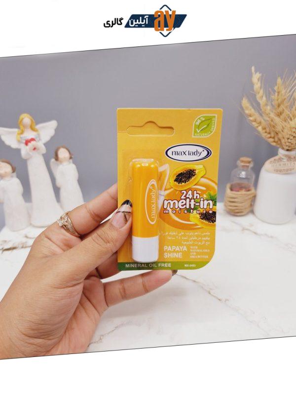 بالم لب مکس لیدی با طعم میوه پاپایا MAX LADY کد 3677