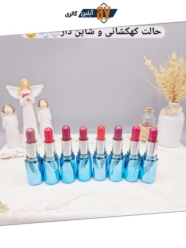 پک رژ لب جامد 8 عددی شاین دار violet girlⓇ کد 8021