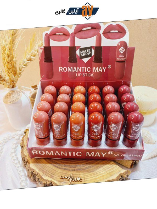 رژ جامد پرطرفدار رمانتیک می ROMANTIC MAY کد 2019