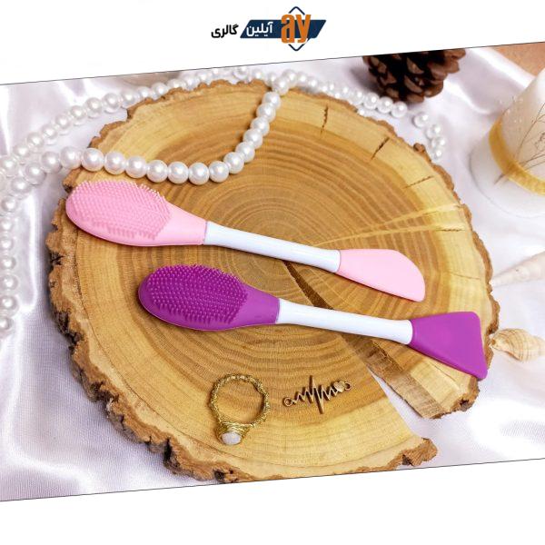 قلم براش ماسک سیلیکونی دو طرفه پرزدار