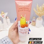 لوسیون عطری فوق العاده خوشبو و آبرسان برند PINK IN SWEET حجم 236 گرم مدل HONEYSUCKLE PEACH TEA & FIG کد 5210