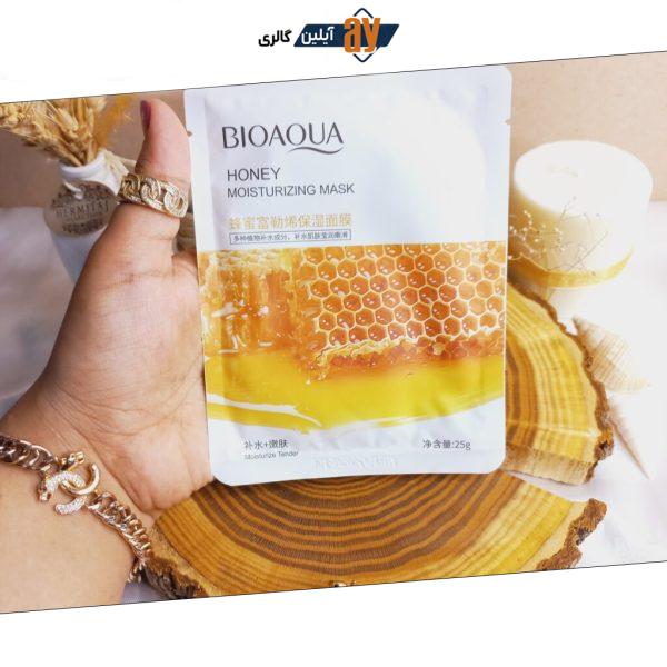 ماسک ورقه ای آبرسان عسل بیوآکوا BIOAQUA کد 74978 | پخش عمده
