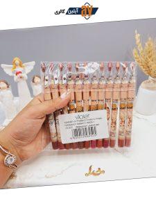 پک 12 تایی رژ مدادی تراش دار طرح عروس برند violet کد 4525
