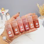 پک 6 تایی رژ مایع سر شیشه ای قلبی خوش رنگ کد GP958