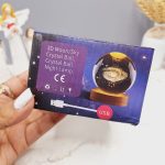 چراغ خواب گوی کریستالی فوق العاده زیبا طرح ماه و دختر