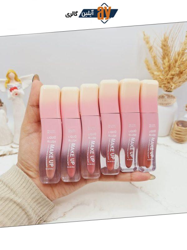 پک رژ مایع 6 عددی شیشه ای منحنی برند BILLION BEAUTY  کد B70017
