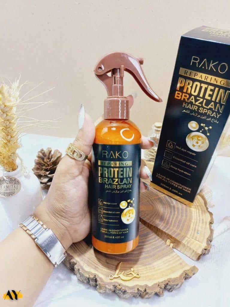 اسپری دو فاز مدل پروتئین برازلان PROTEIN BRAZLAN حجم 250 میل برند راکو RAKO اصلی کد RK1053