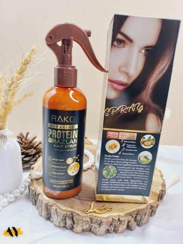اسپری دو فاز مدل پروتئین برازلان PROTEIN BRAZLAN حجم 250 میل برند راکو RAKO اصلی کد RK1053