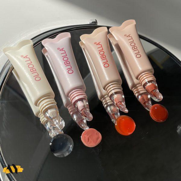 لیپ گلاس شیشه ای برند OLIBOLLA رایحه کیکی کد LA_L190