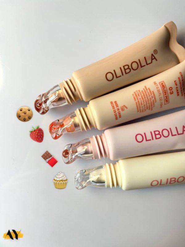 لیپ گلاس شیشه ای برند OLIBOLLA رایحه کیکی کد LA_L190