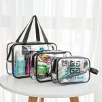 پک 3 تایی کیف آرایشی واشبگ WASHBAG (طلق سفید و شفاف)