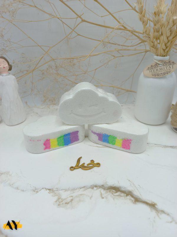 کوکتل طرح ابر رنگین کمان 80 گرم فوق العاده با کیفیت با جوشش بالا (طرح لبخند)