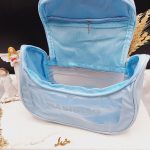 کیف آرایشی واشبگ بیضی آبی سایز بزرگ WASHBAG