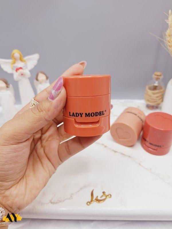 رژ گونه زیبای استامپی طرح قلب برند LADY MODE کد LM-1124