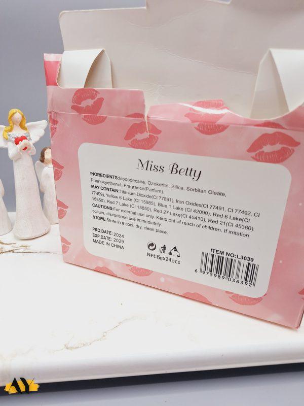 برق لب و شاین لب حرارتی دو طرفه Miss Betty کد L3639
