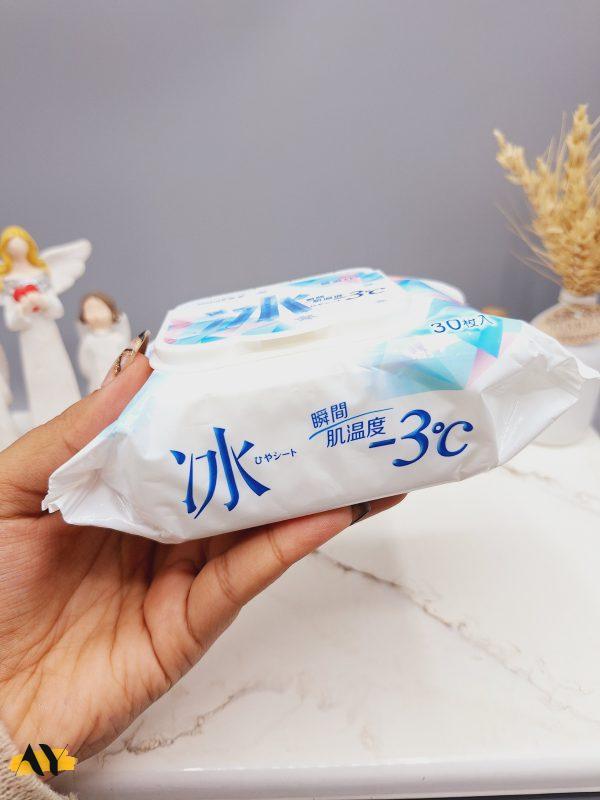 دستمال مرطوب 30 عددی کاربردی خنک و یخی کد 0768