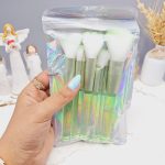 ست براش 8 تیکه شیشه ای رنگ پاستیلی