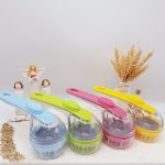 برس و ماساژور سیلیکونی مخزنی دسته دار