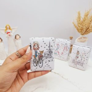 آینه دو طرفه جیبی طرح دختر