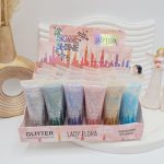 گلیتر تیوپی ترند مناسب چشم مو و بدن برند LADY FLOR کد G003