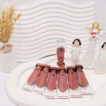 پک رژ لب مایع 6تایی شیشه ای برند رومانتیک مات کد 9987