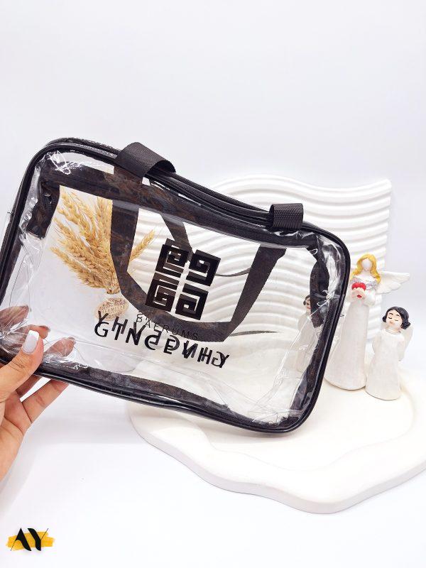 پک 3 تایی کیف آرایشی واشبگ WASHBAG (طلق سفید و شفاف)