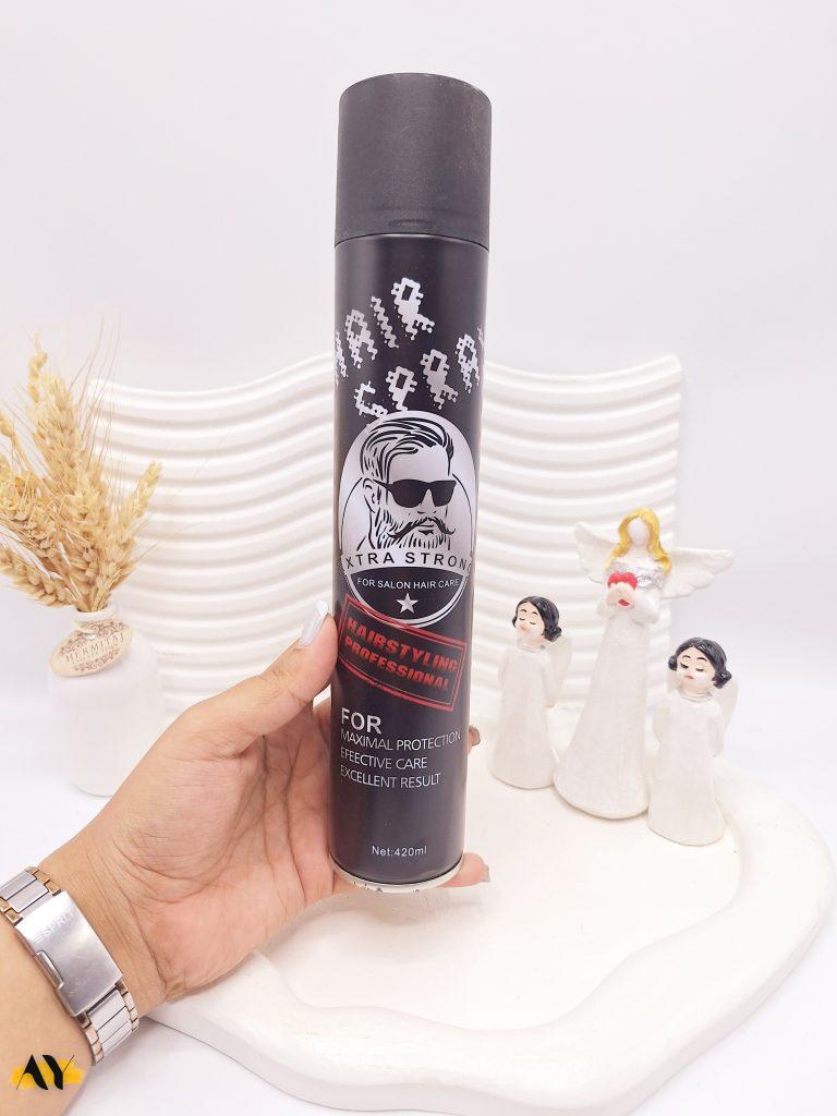تافت مو مردانه HAIR SPRAY مدل XTRA STRON حجم 420 میل کد 7904