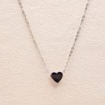 گردنبند آویز قلب نقره ای