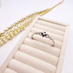 دستبند دخترانه گل مرواریدی نقره ای