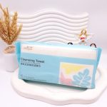 دستمال حوله ای Hanyan رنگ بدنه آبی سایز 20 در 20 کد 0536