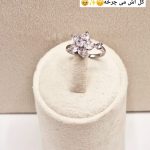 انگشتر جواهری طرح گل اسپینری(چرخان) فری سایز