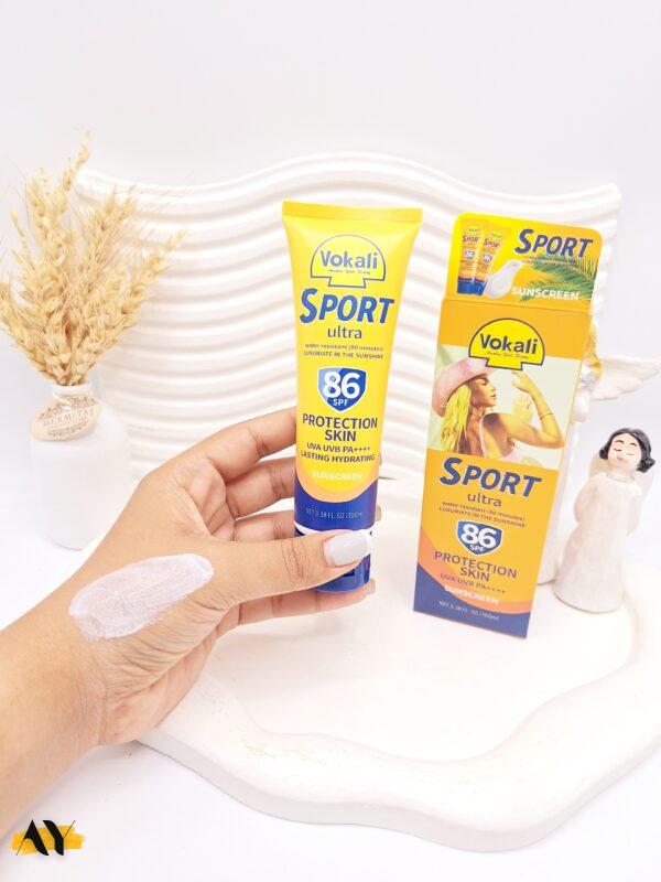 کرم ضد آفتاب مقاوم صورت و بدن Spf86 Vokali کد CX7705
